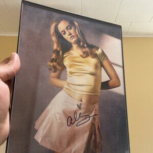 BEAUTIFUL ALICIA SILVERSTONE 8x10 SIGNED AUTOGRAPHED MCS FRAMED Photo